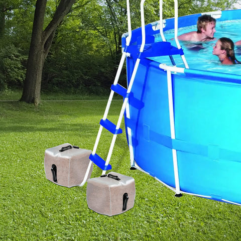 Whumsdog pool weight filled with sand up to 52 lbs per unit