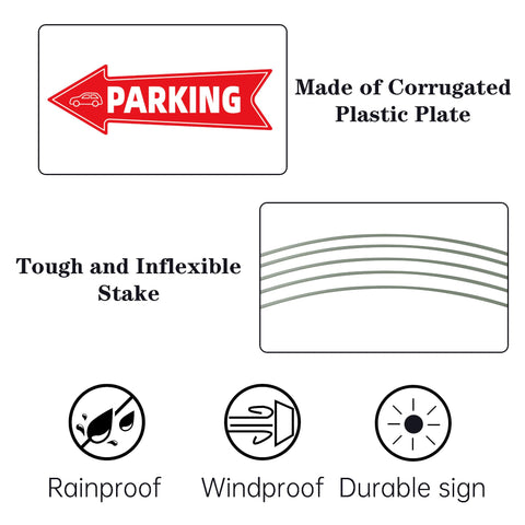 WHWHW dual-sided parking sign increases visibility from multiple approaches.