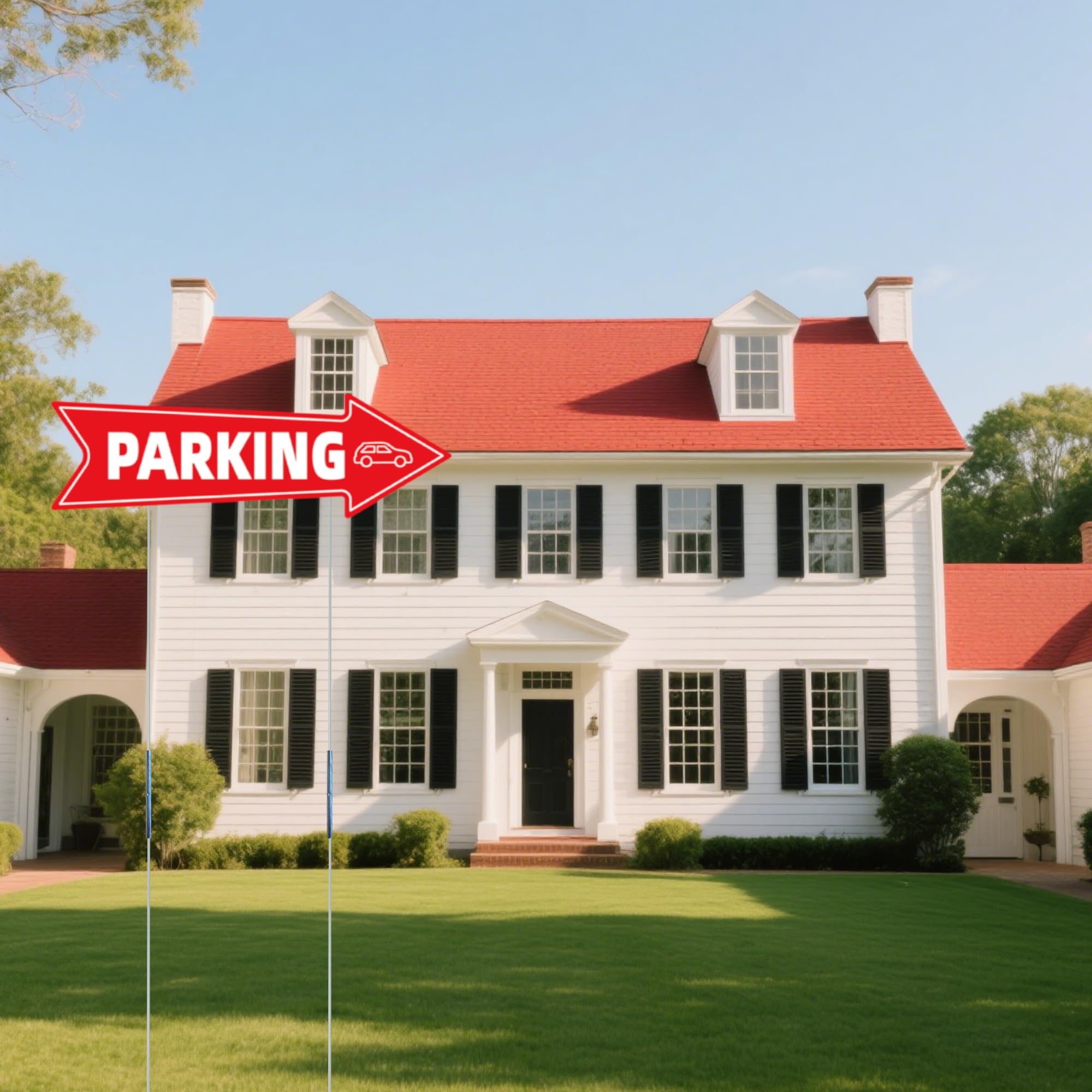 WHWHW event parking signs set makes crowd management easier.