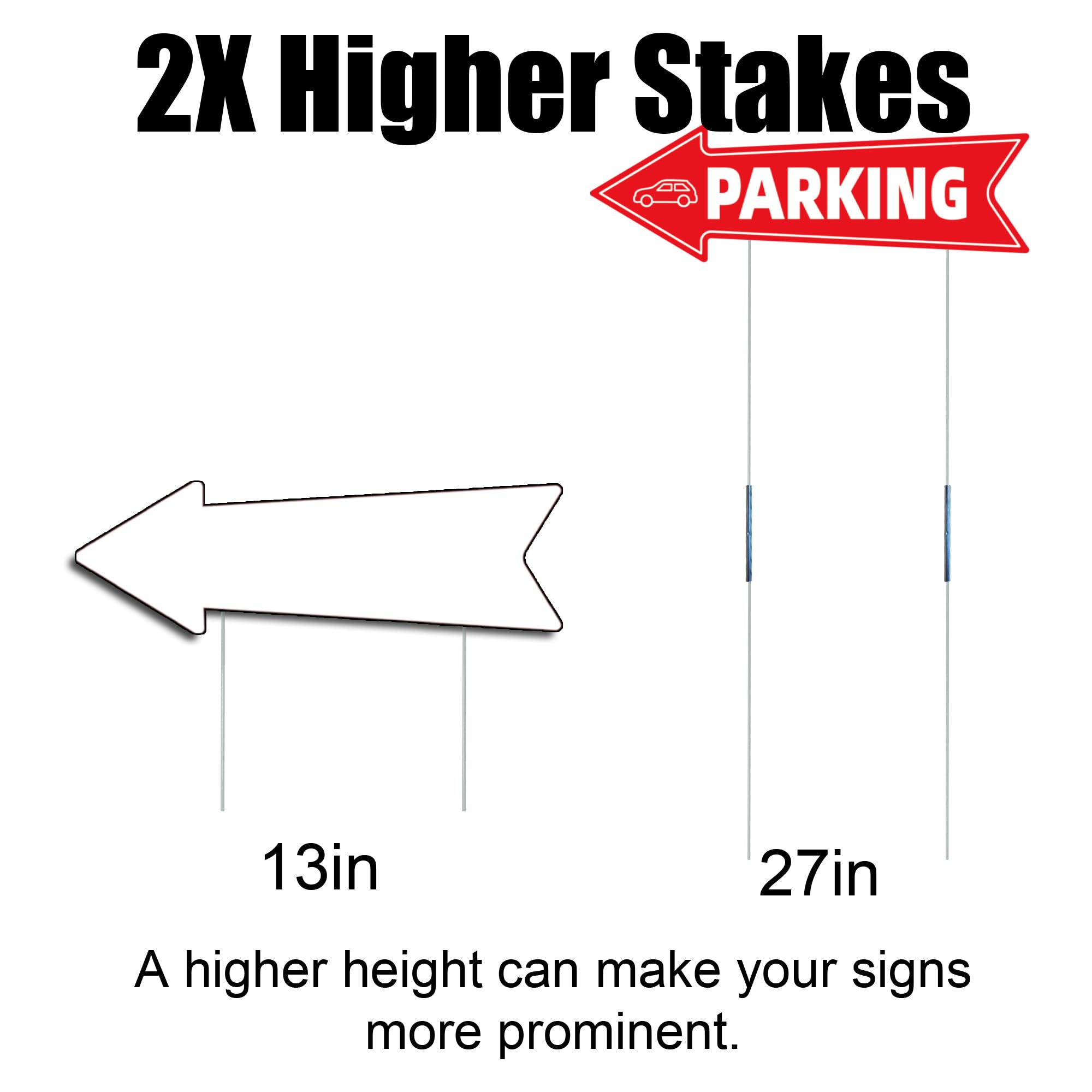 WHWHW red and white sign boosts high-contrast recognition.