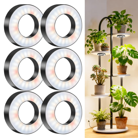 Wiaxulay ceiling grow light 3.5in halo front view for indoor plants