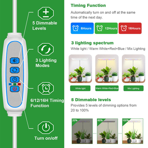 Wiaxulay light head rotates 180 degrees for coverage