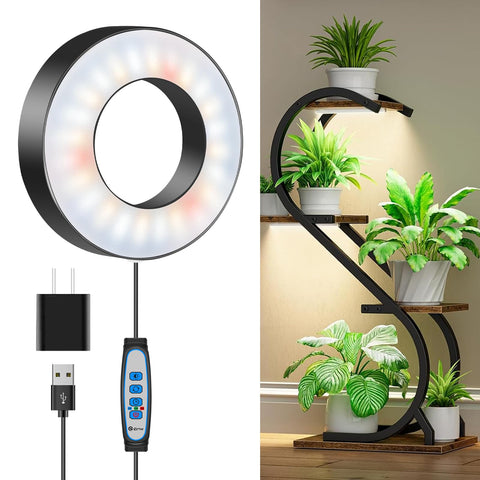 Wiaxulay grow light with 3.5 inch diameter for compact indoor gardens.