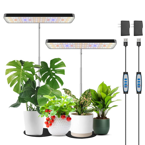 Wiaxulay full-spectrum grow light panel provides broad plant coverage.