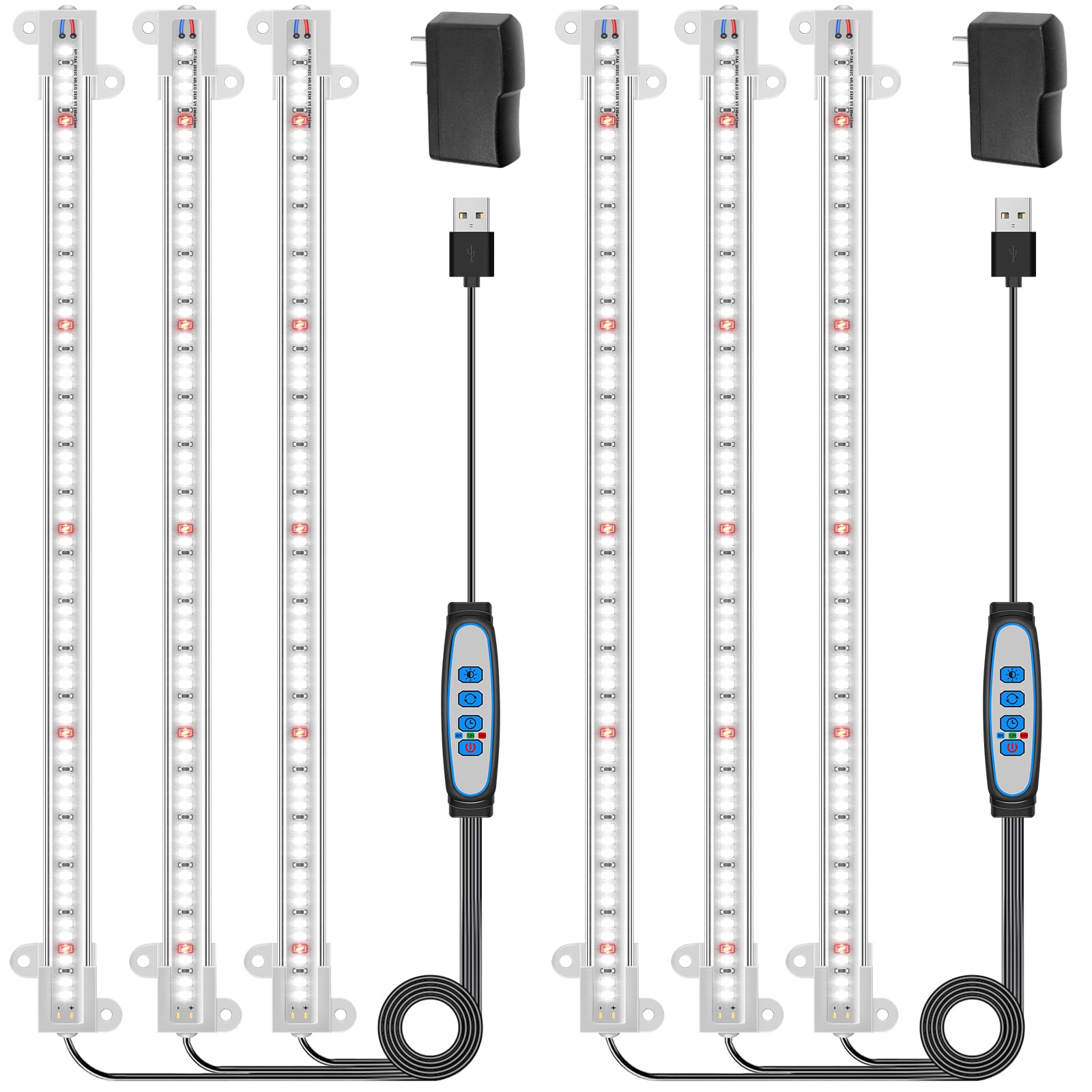 Wiaxulay grow light strip full-spectrum 6000K for indoor plant growth.