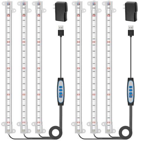 Wiaxulay grow light strip full-spectrum 6000K for indoor plant growth.