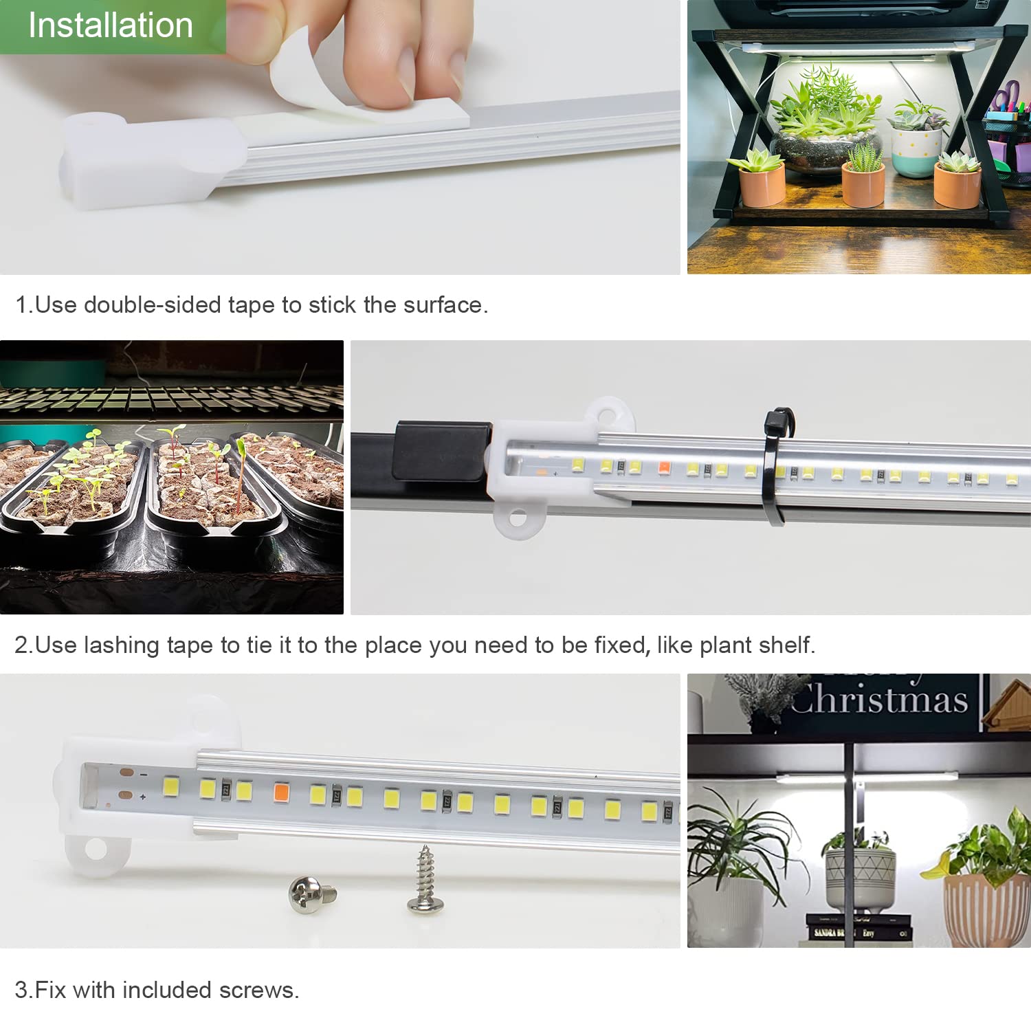 Wiaxulay two-bar design fits shelves and stands securely.