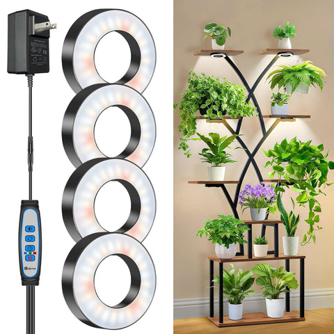 Wiaxulay grow lights compact under-cabinet setup for indoor plants