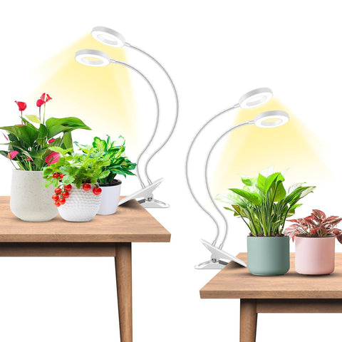 Wiaxulay Halo Grow Light clip with full-spectrum LEDs for healthier seedlings.