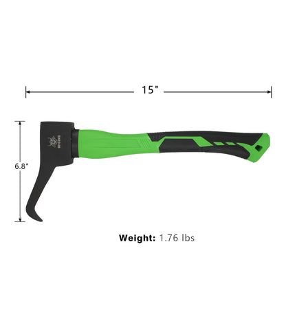 WICING Hookaroon anti-slip grip handle supports stable wood handling.