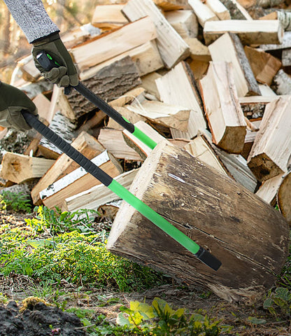WICING Hookaroon transfers wood from ground to truck or stack efficiently.
