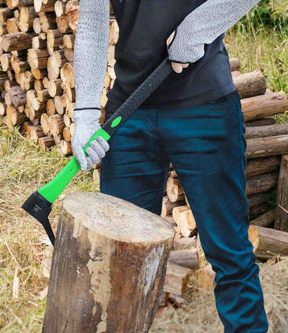 WICING Hookaroon helps load firewood with less bending and effort.