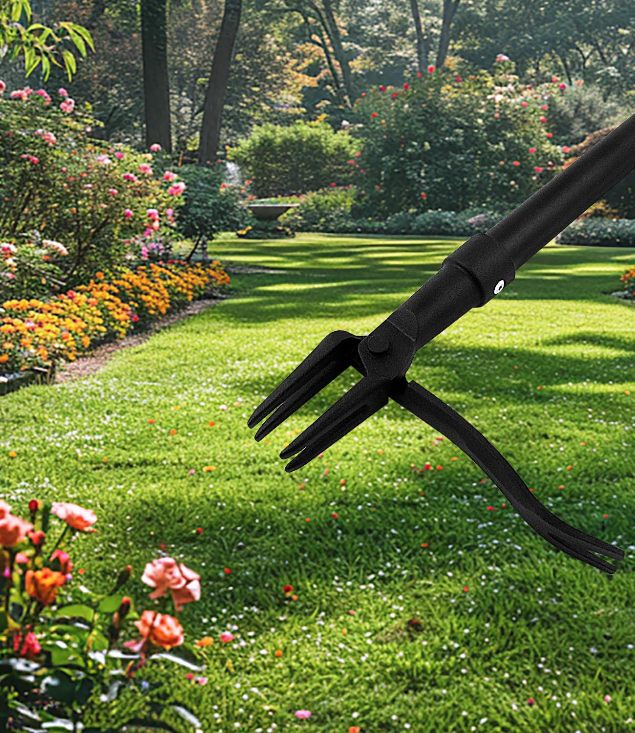 WICING weed puller demonstrating stand-up design for ergonomic weeding