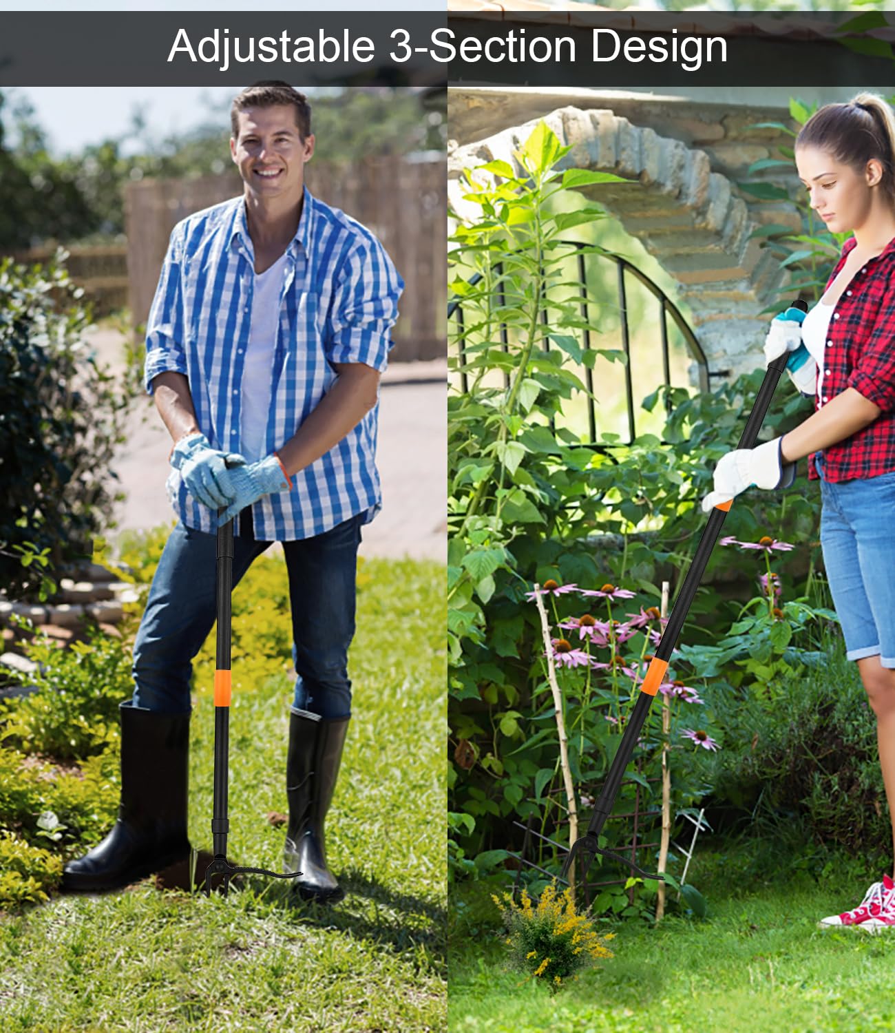WICING weed puller showing tool-free assembly for quick setup