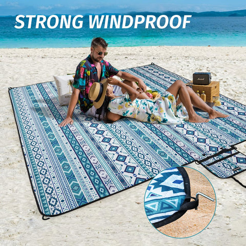 WICKERLAND extra large blanket with shoulder strap for easy carry.