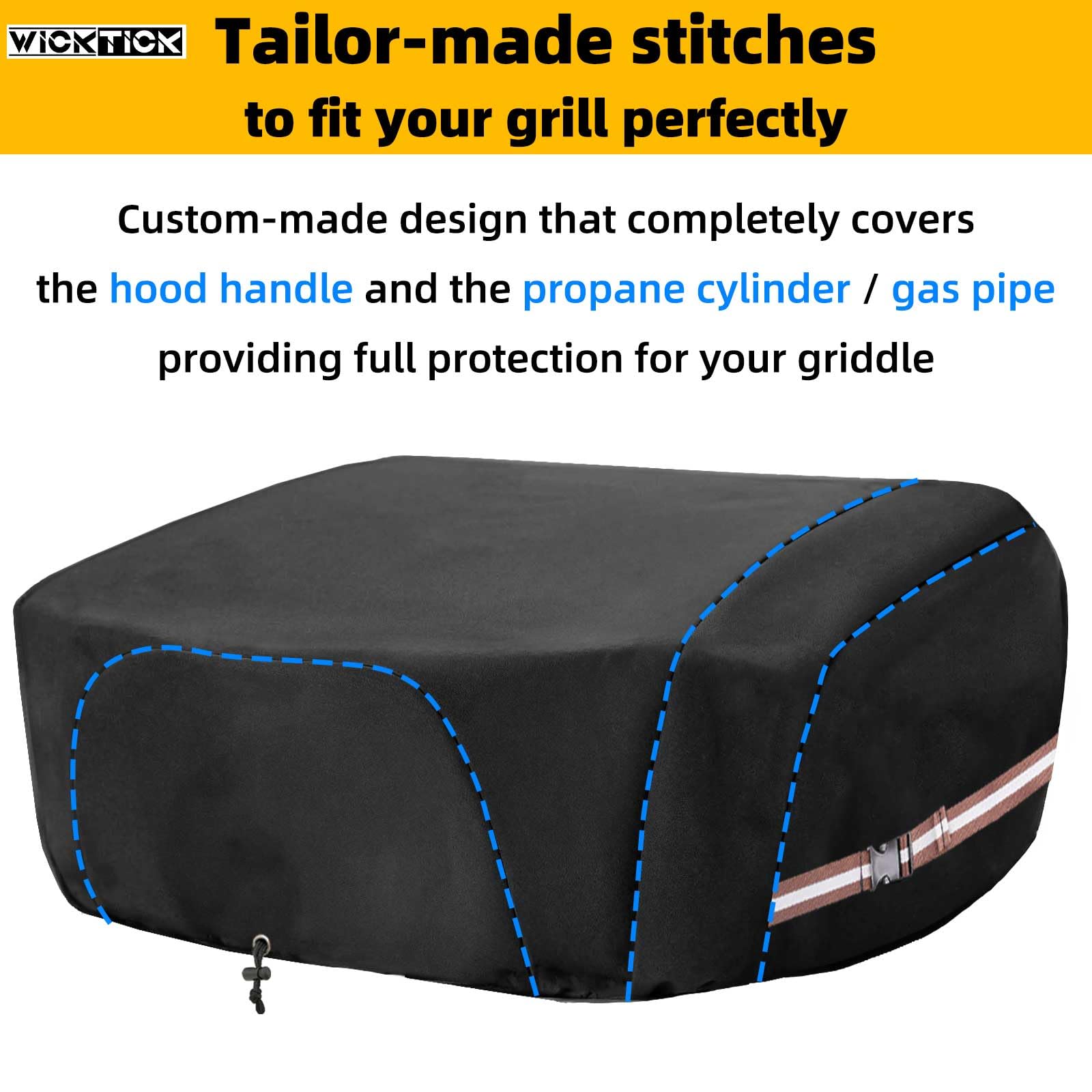 WICKTICK compatible with Blackstone 1813/2224 and Coleman RoadTrip 285 for versatile coverage.