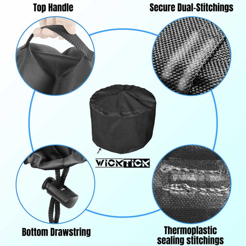 WICKTICK heavy-duty 600D fabric for durable outdoor protection