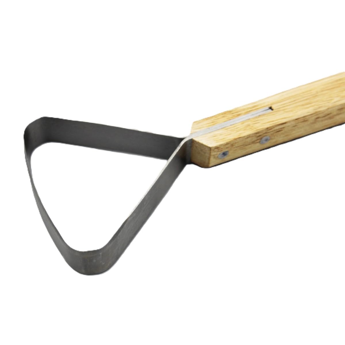 Wiebe Pelt Scraper measures about 11 inches for balanced leverage and control.