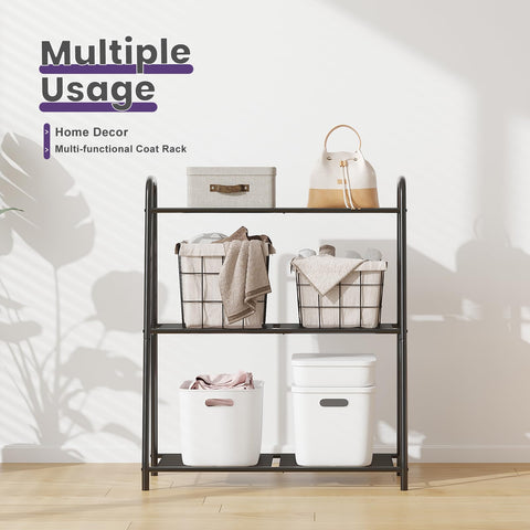 Wieghda outdoor-capable metal stand resists rust and weathering.