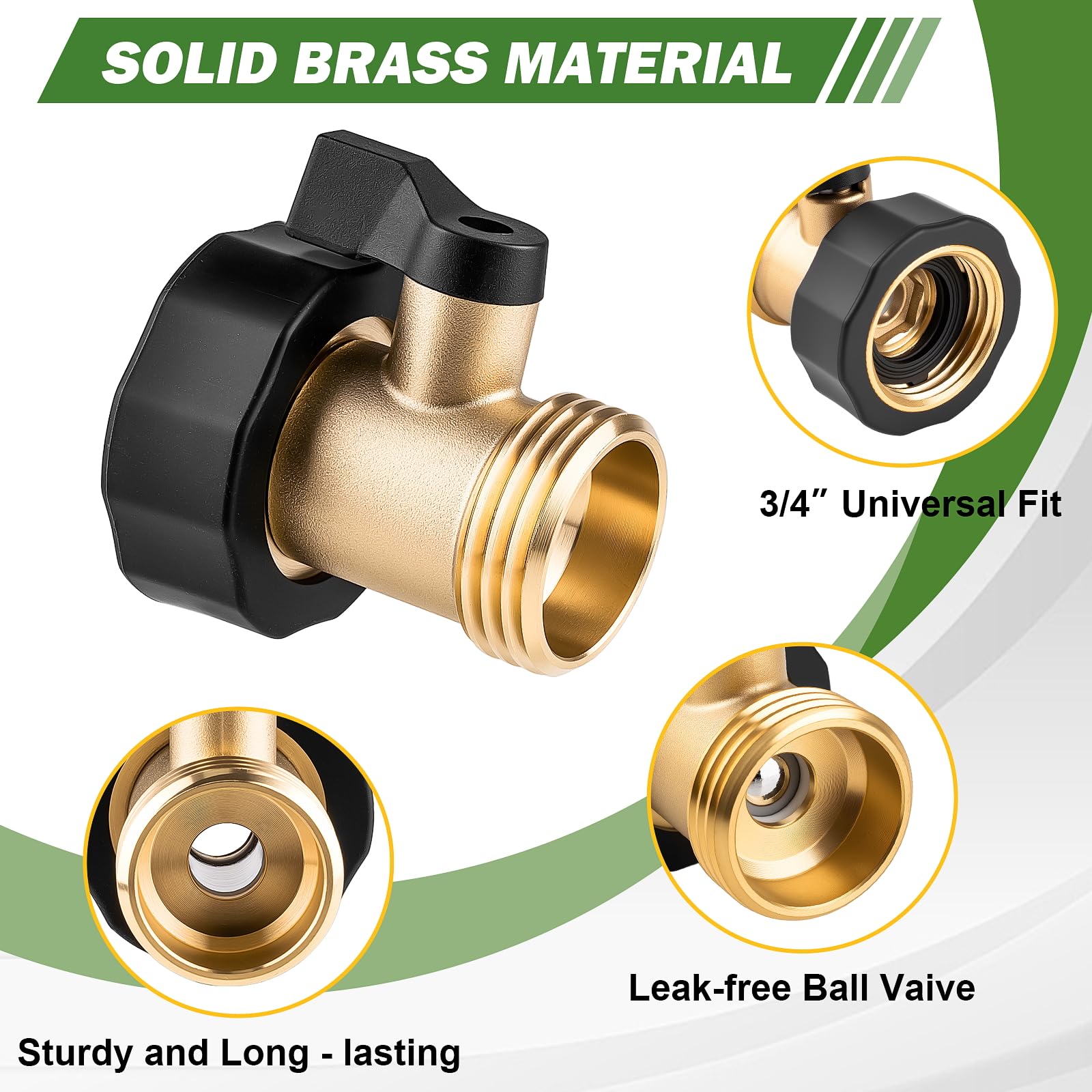Ergonomic handle on the WIESVOP shut-off valve enables easy on/off control
