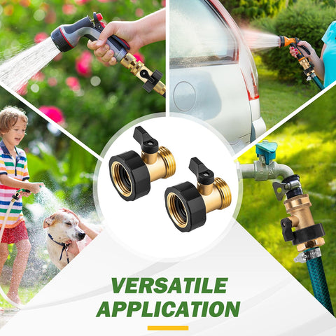WIESVOP valve attached to hose during practical use for simple installation