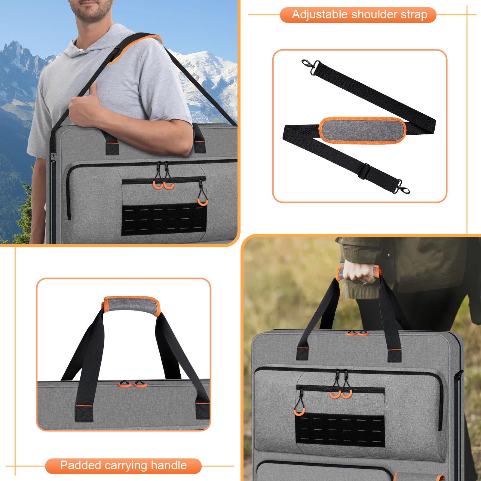 Wigojoy case uses abrasion-resistant, waterproof fabric for durable protection