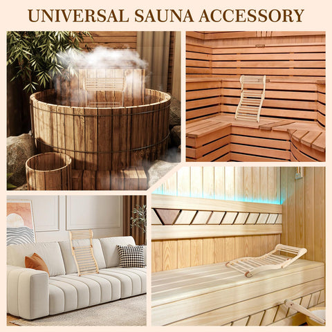 Wiiyita durable moisture-resistant backrest designed for long-term home sauna use