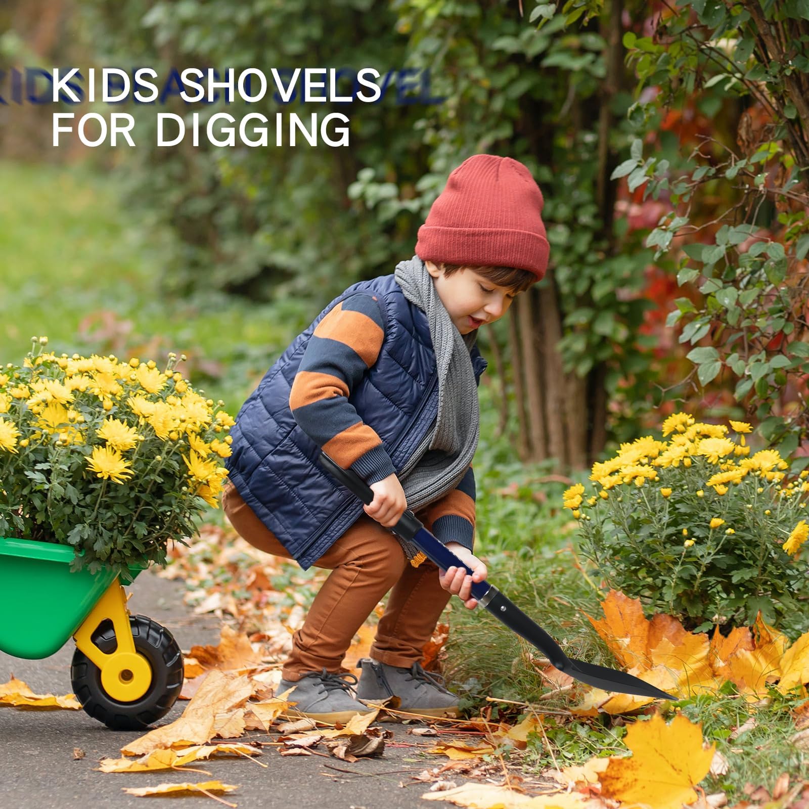 WIKER Kids Shovel lightweight at 1.6 pounds for simple garden or beach tasks.