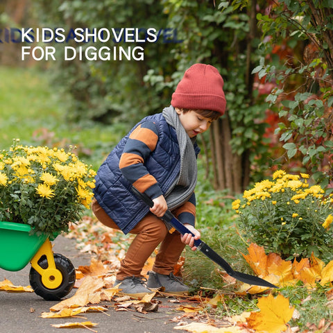 WIKER Kids Shovel lightweight at 1.6 pounds for simple garden or beach tasks.