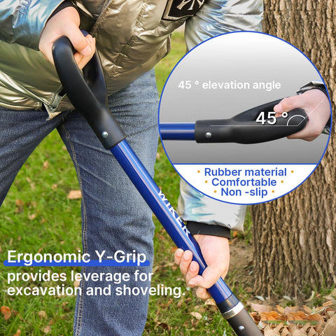 WIKER Pitchfork ergonomic 45-degree Y-Grip for comfy, slip-resistant use.