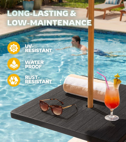 WikiWiki poolside, deck, or garden use for patio convenience.