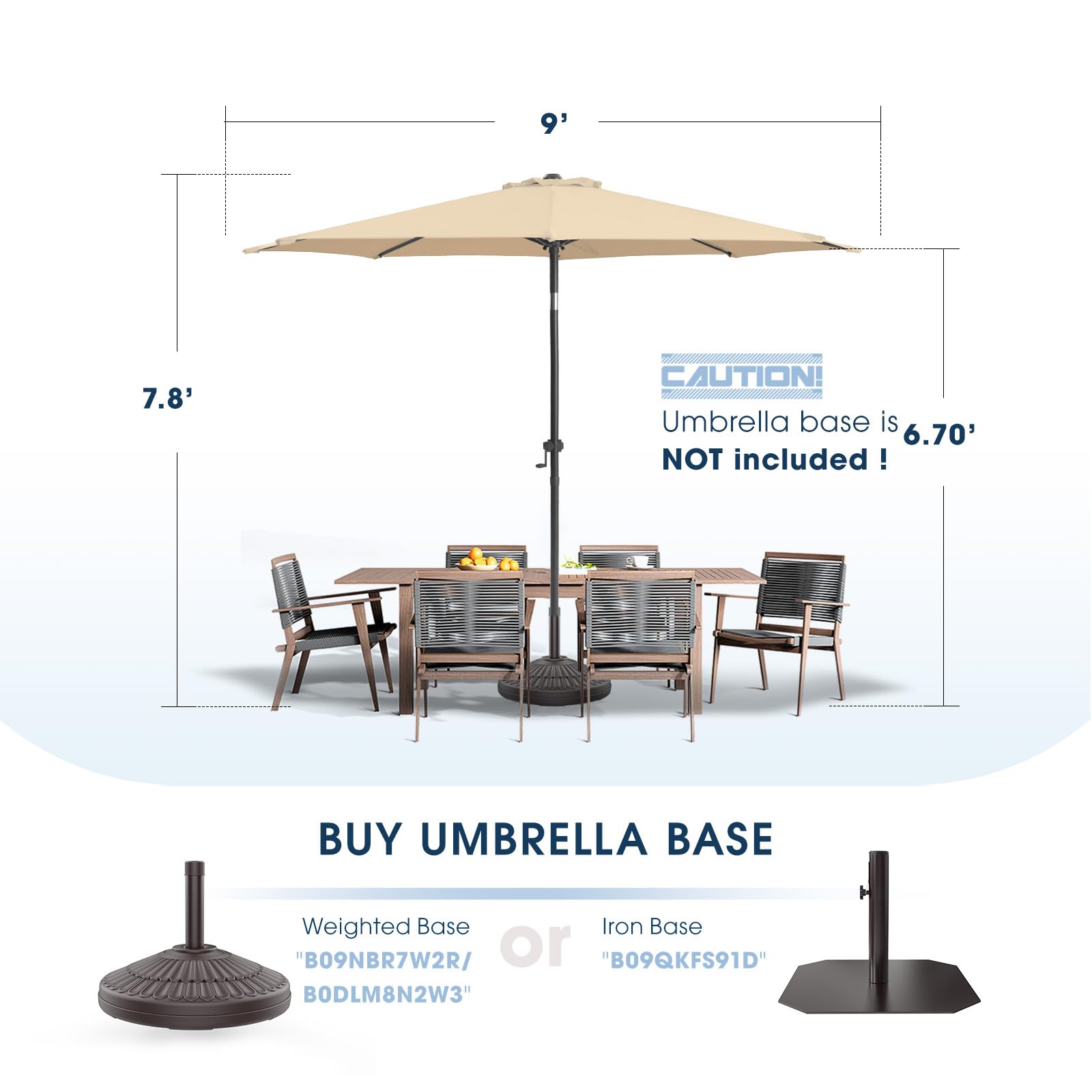 Wikiwiki waterproof canopy with powder-coated iron pole for durability and weather resistance.