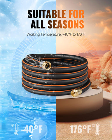 WILAWELS pure rubber core provides kink resistance.