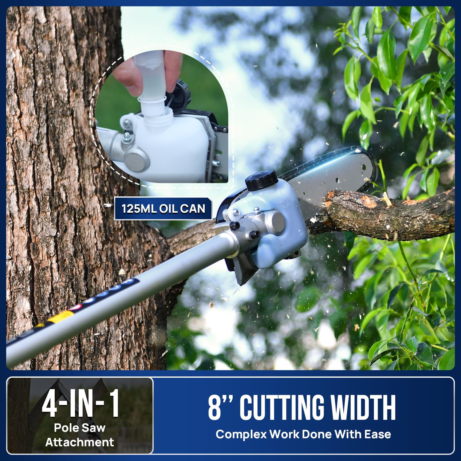 Wild Badger Power 10-inch brush cutter line attachment for light brush clearance