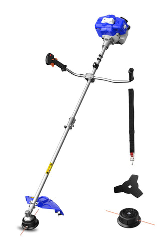 Wild Badger Power 52cc weed wacker with 18-inch trimmer for fast edging.