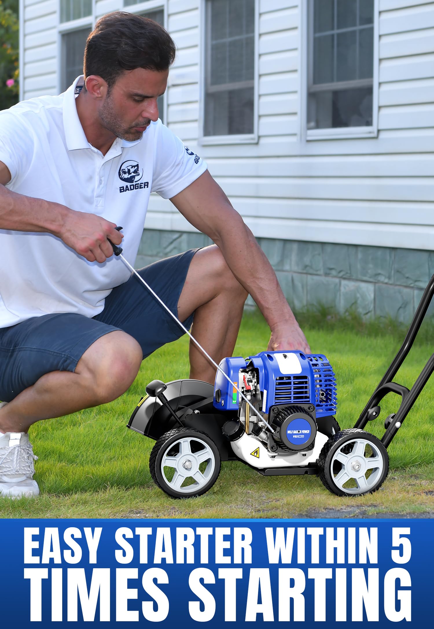 Wild Badger Power adjustable cutting height with three settings