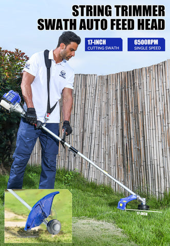 Wild Badger Power articulating pole saw attachment reaching high branches safely.