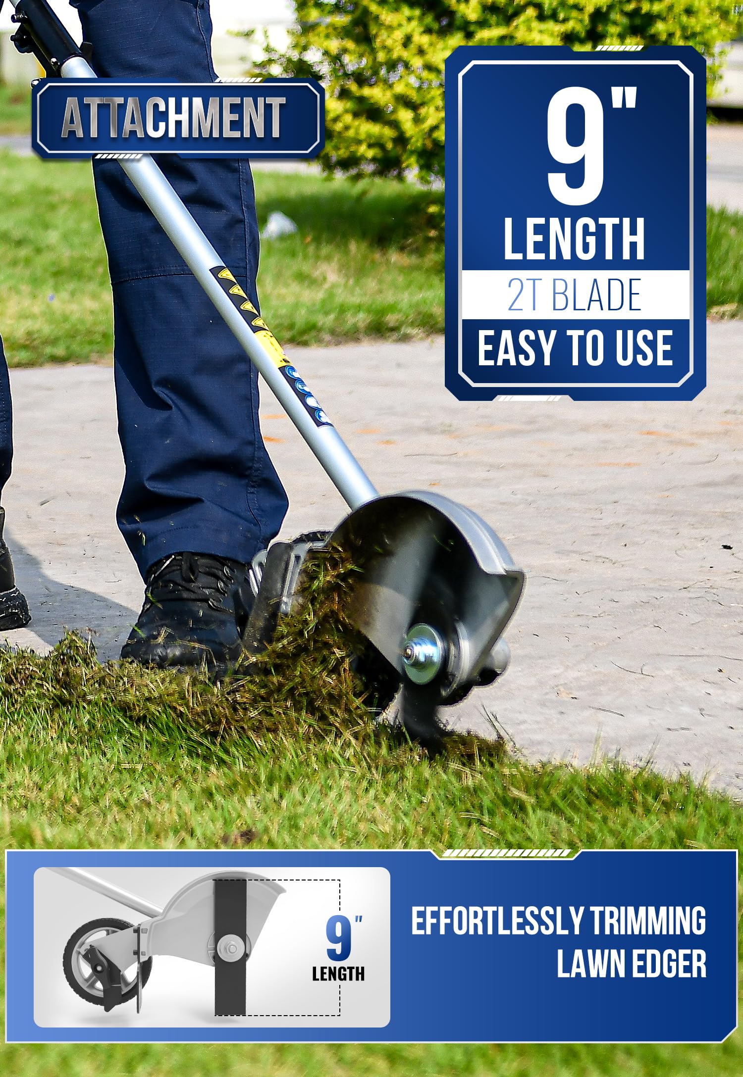 Durable Wild Badger Power edger made of steel and aluminum for longevity