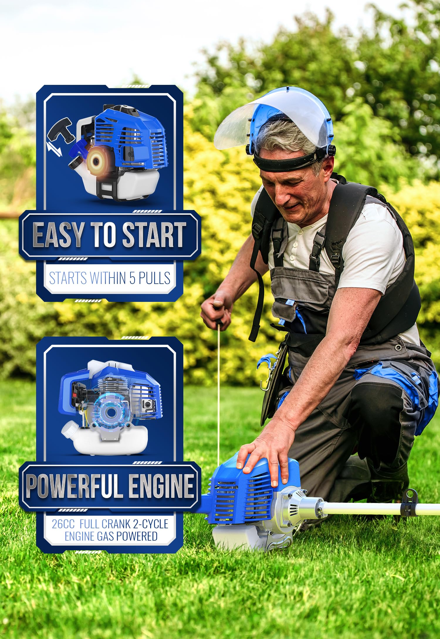 Wild Badger Power rubber handle for comfortable grip during long sessions.