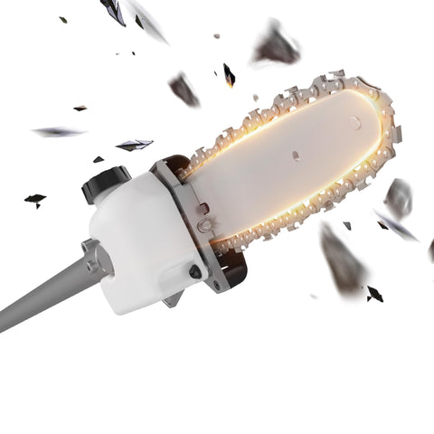 Six-inch cutting capacity handles small to medium branches with ease