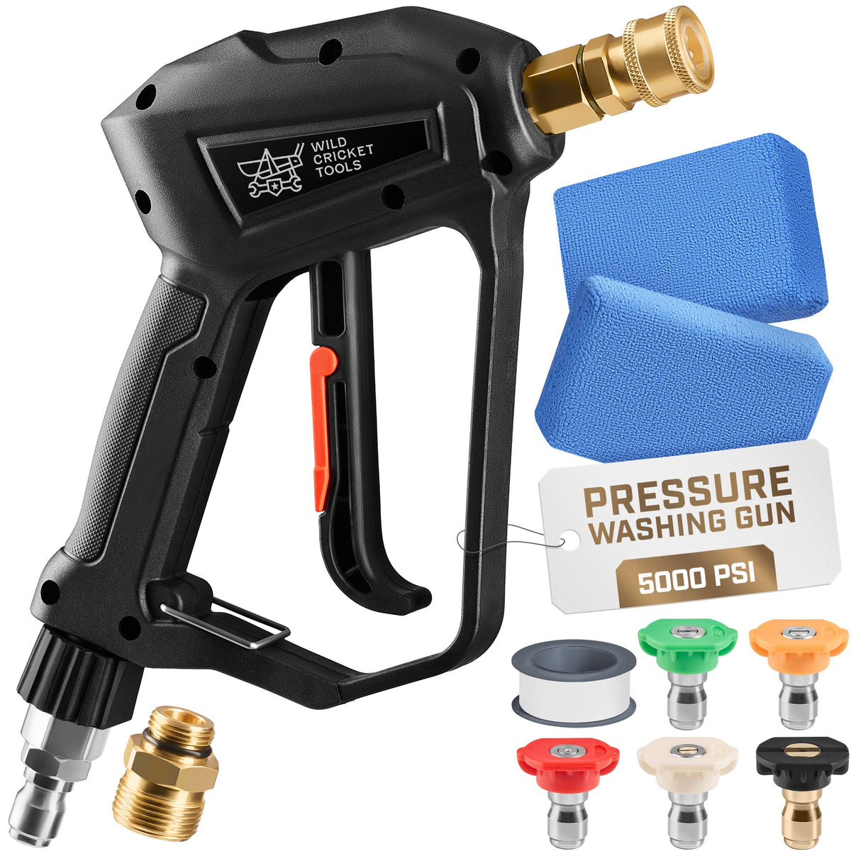 Wild Cricket Tools Water Pressure Gun main shot for powerful outdoor cleaning