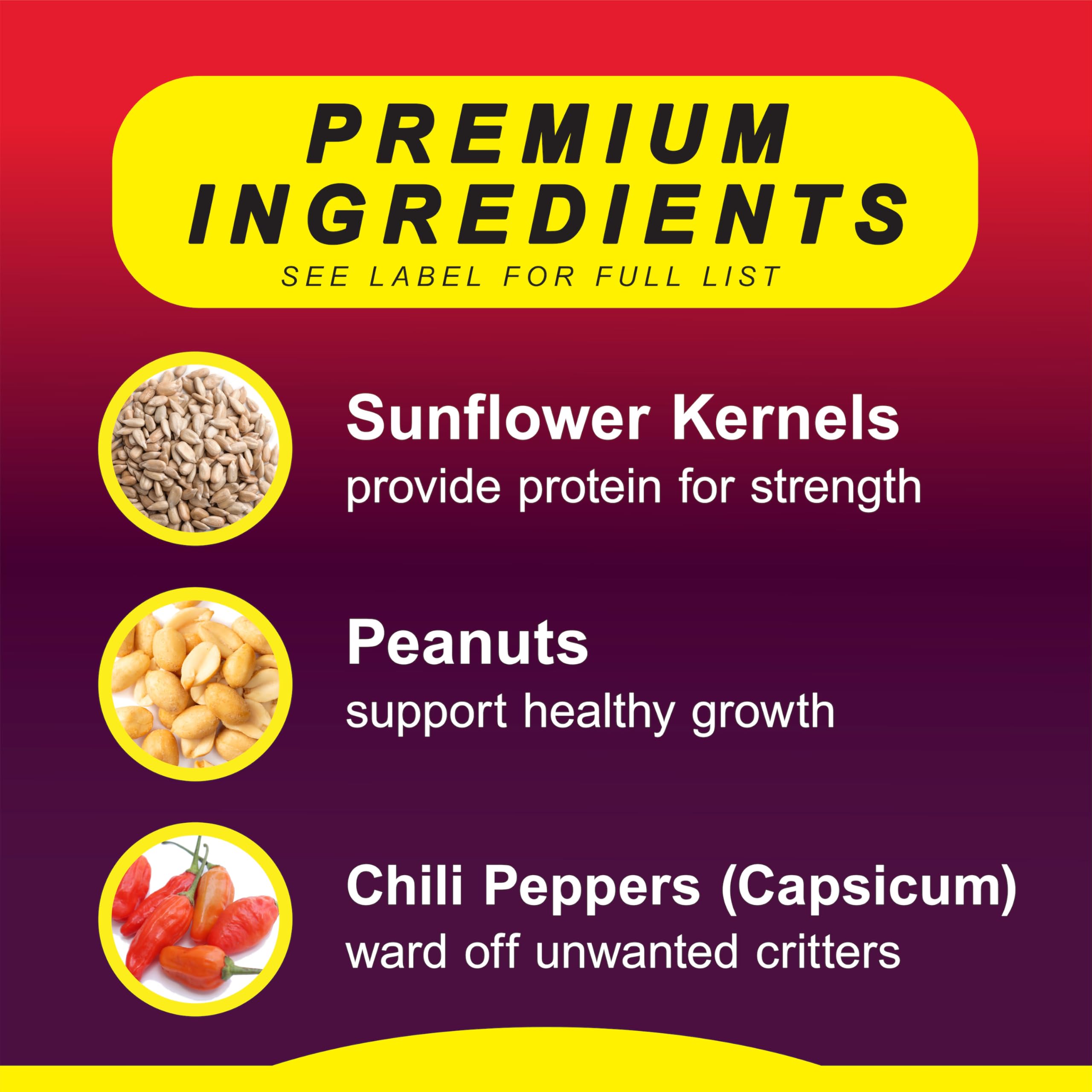 Wild Delight premium ingredients for clean, nutritious bird food