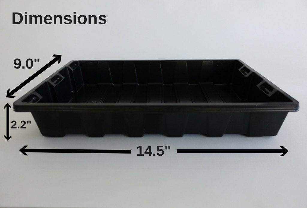 Wild Green Fingers reusable trays suit hydroponics and indoor gardening setups.