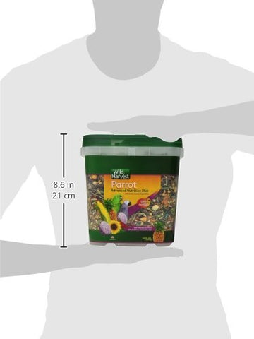 Wild Harvest Advanced Nutrition Parrot Ingredient Variety showcases diverse components for natural foraging