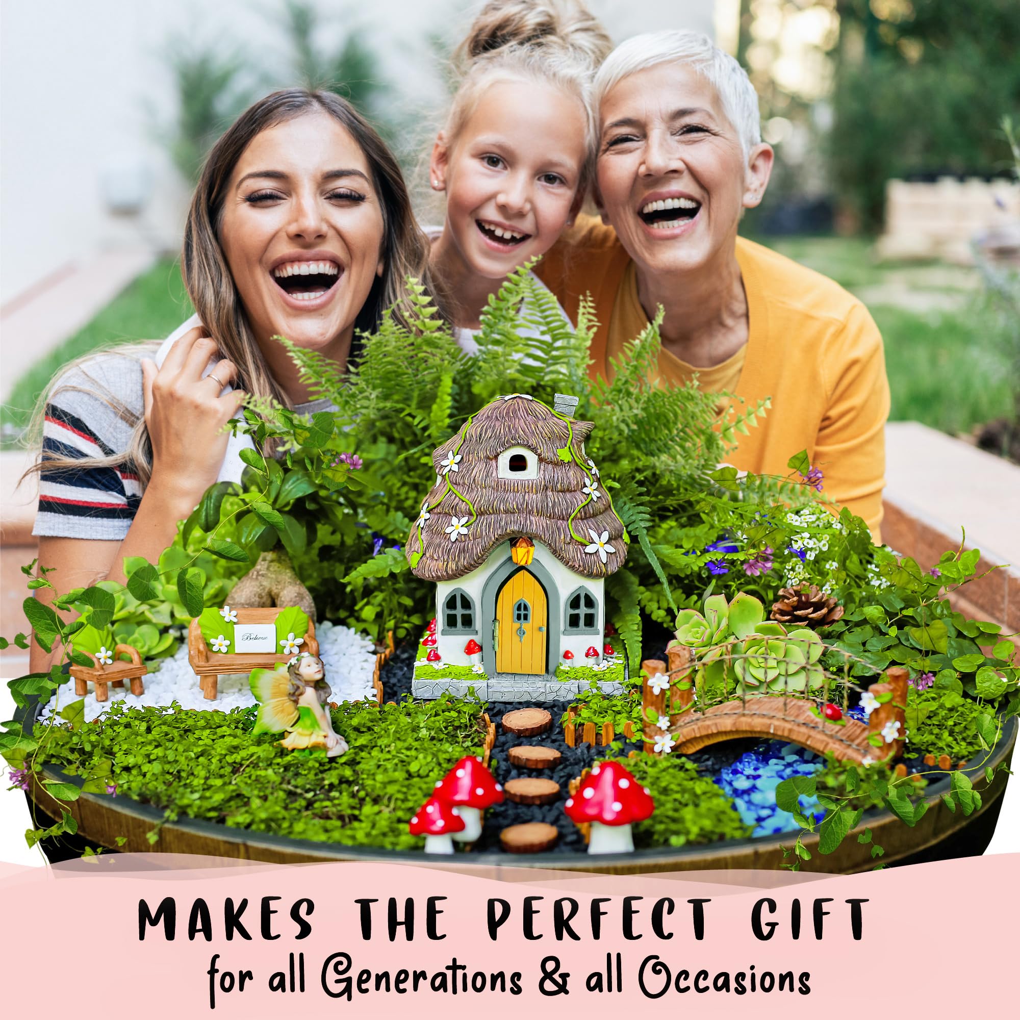 WILD PIXY Fairy House durable design ready for outdoor longevity.