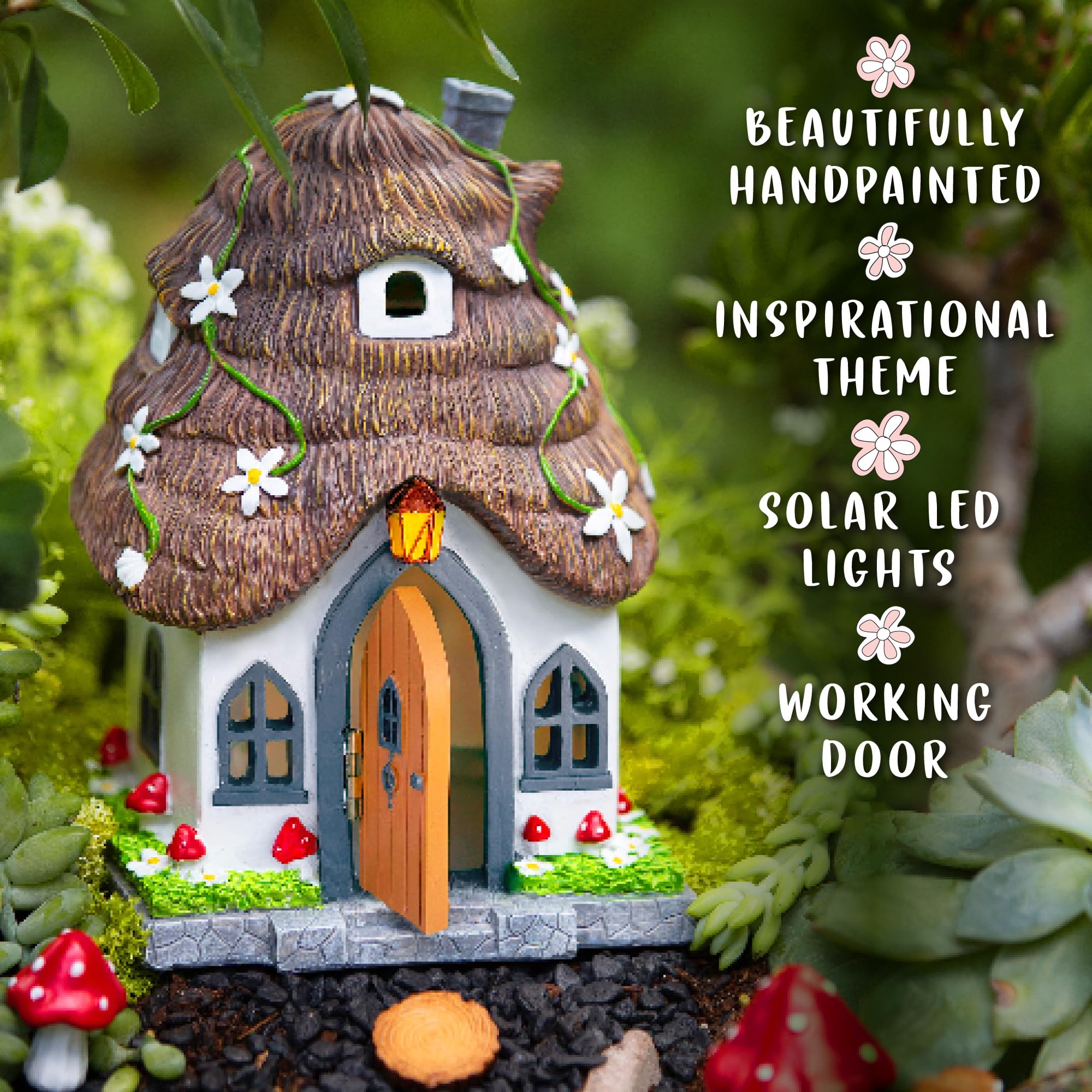 WILD PIXY Fairy House miniature door inviting imaginative stories.