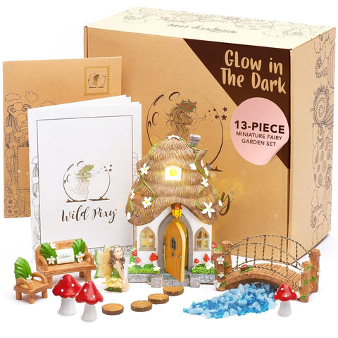Wild Pixy fairy house with opening door sparks imagination in outdoor spaces