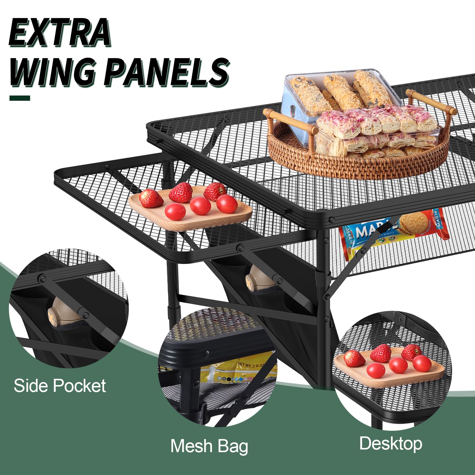 WildFinder detachable mesh layer and side pocket keep essentials organized