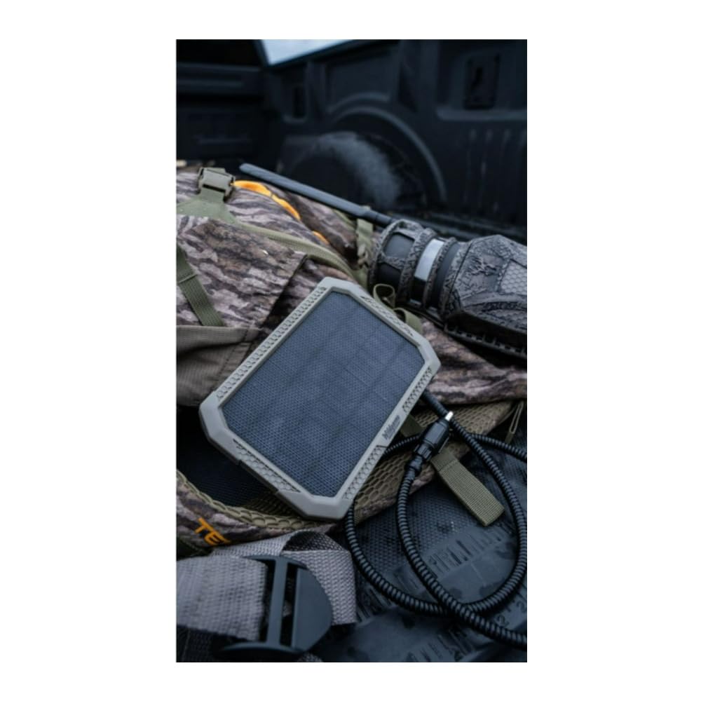 Wildgame Innovations Sol-Pak LED indicator shows remaining power at a glance.