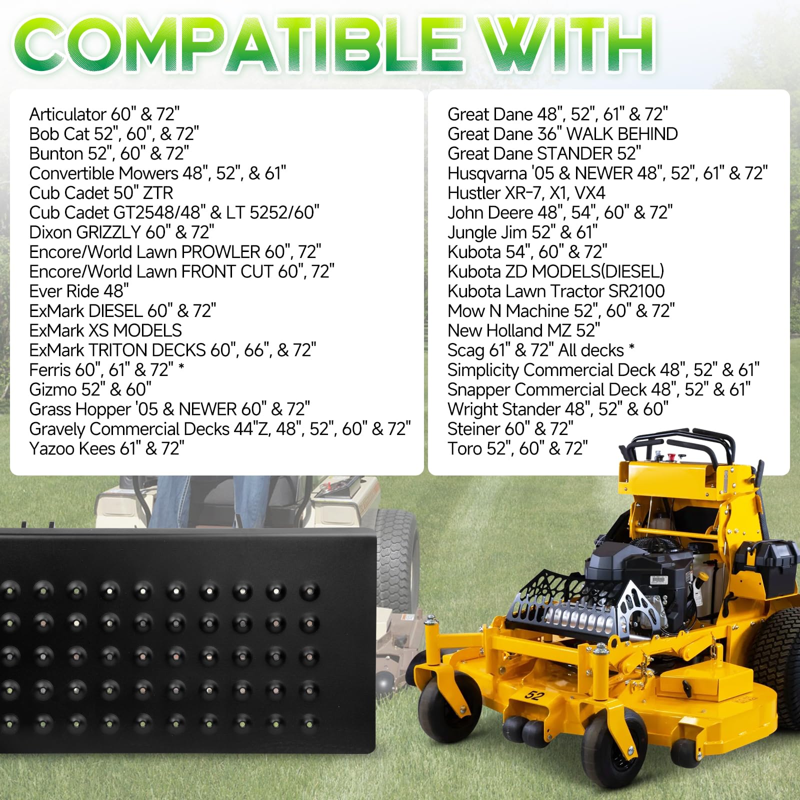 WildGear ACS6000ULS compatibility list image shows broad compatibility for versatile replacement